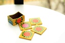 Truck Art Tea Coaster Set with Stand - Duplicate IMG # 1