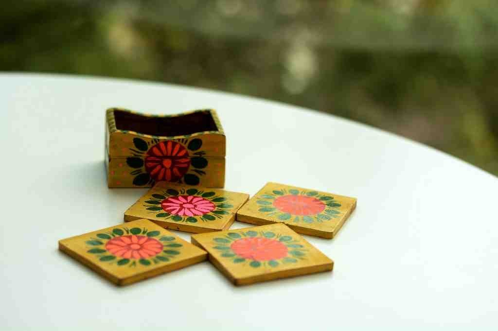 Truck Art Tea Coaster Set with Stand - Duplicate IMG # 1