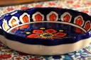 Blue Pottery Cookie Dish - Duplicate IMG # 1