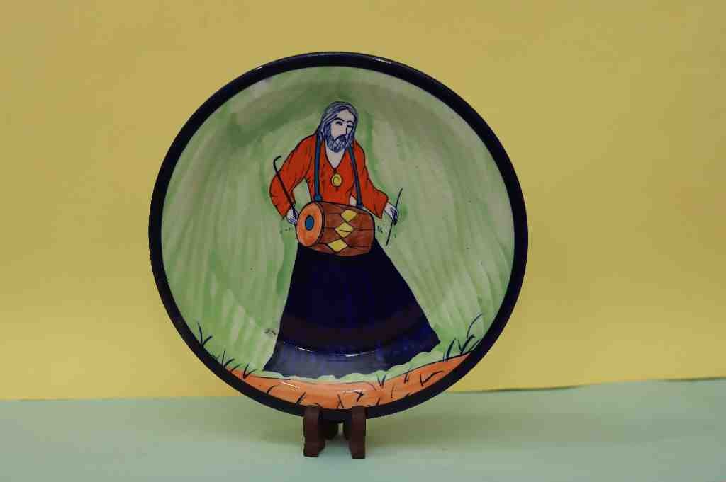 Blue Pottery Plate - Duplicate IMG # 1