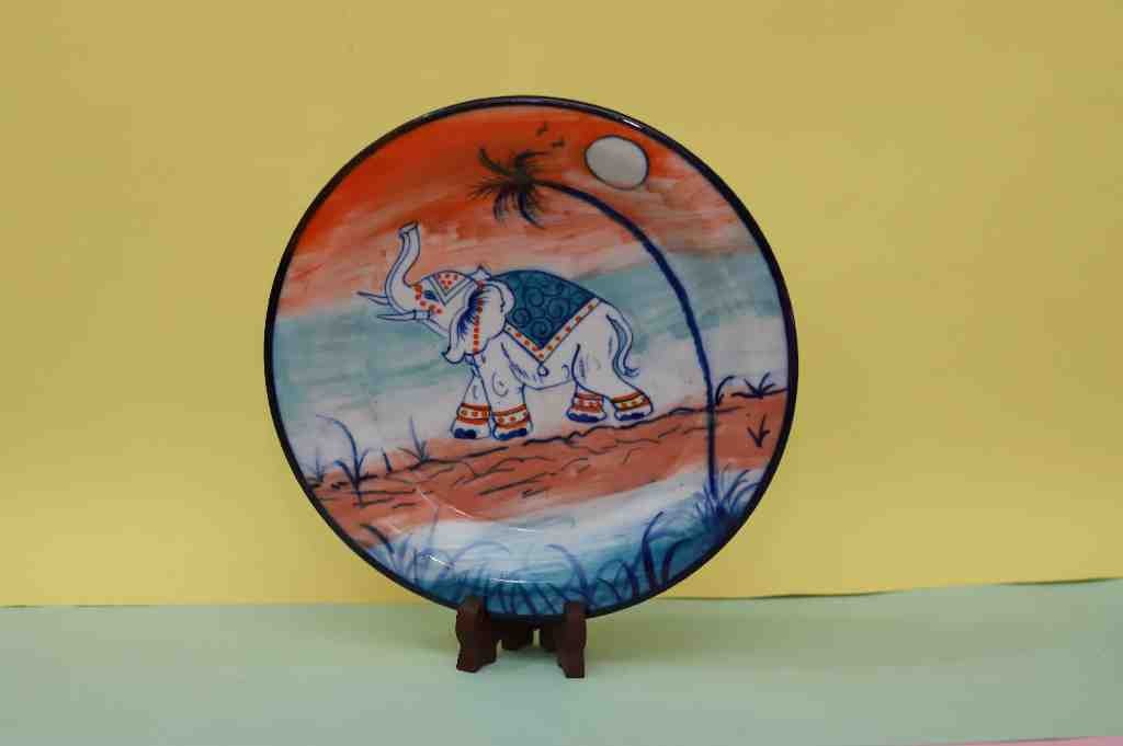 Blue Pottery Plate - Duplicate IMG # 1
