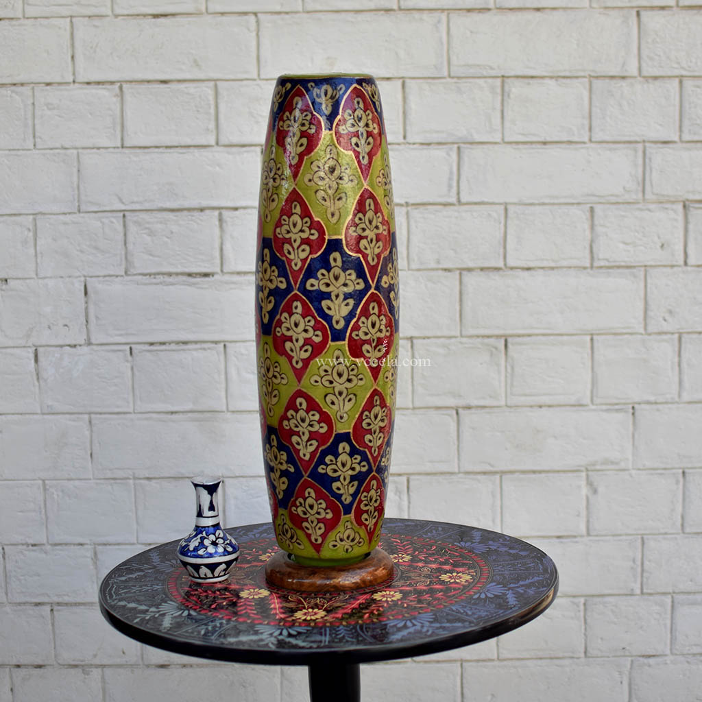 Hand Painted Camel Skin Lamp