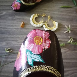 Hand Painted Leather Khussa