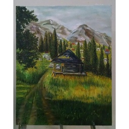 [PK4252-AR-OIL-014318] Oil Painting On Canvas