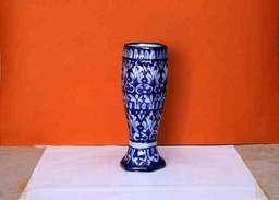 Blue Pottery Flower Vase