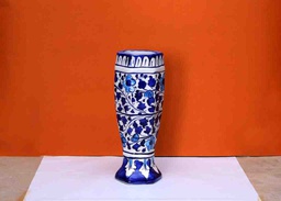 [PK0363-HM-VAS-022366] Blue Pottery Flower Vase