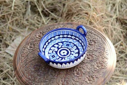 [PK0363-HM-TBW-026234] Blue Pottery Karahi