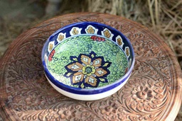 [PK0363-HM-TBW-026355] Blue Pottery Bowl