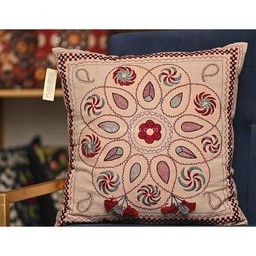 [PK2404-HM-CUS-008183] Hand Embroidered Cushion Cover