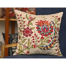 [PK2404-HM-CUS-008184] Hand Embroidered Cushion Cover
